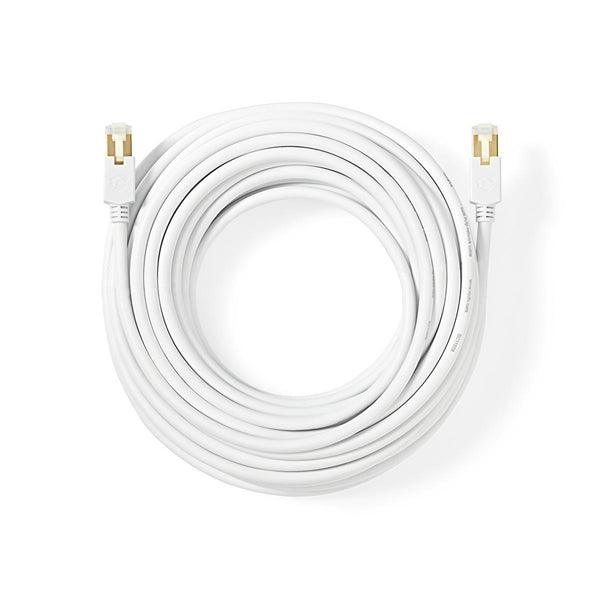 Cat 6 Kabel | RJ45 Stecker | RJ45 Stecker | F/UTP | 10.0 m | Rund | LSZH / PVC | Weiss | Verpackung mit Sichtfenster - handy.ch