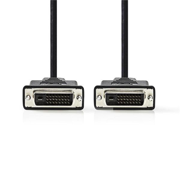 DVI-Kabel | DVI-D 24+1-Pin Stecker | DVI-D 24+1-Pin Stecker | 2560x1600 | Vernickelt | 2.00 m | Gerade | PVC | Schwarz | Box - handy.ch