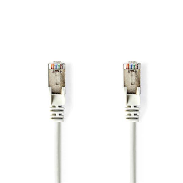 Cat 5e-Kabel | SF/UTP | RJ45 Stecker | RJ45 Stecker | 1.50 m | Rund | PVC | Weiss | Blister - handy.ch
