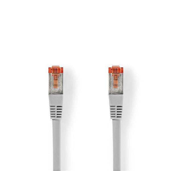 Cat 6 Kabel | RJ45 Stecker | RJ45 Stecker | S/FTP | 10.0 m | Rund | LSZH / PVC | Grau | Box - handy.ch
