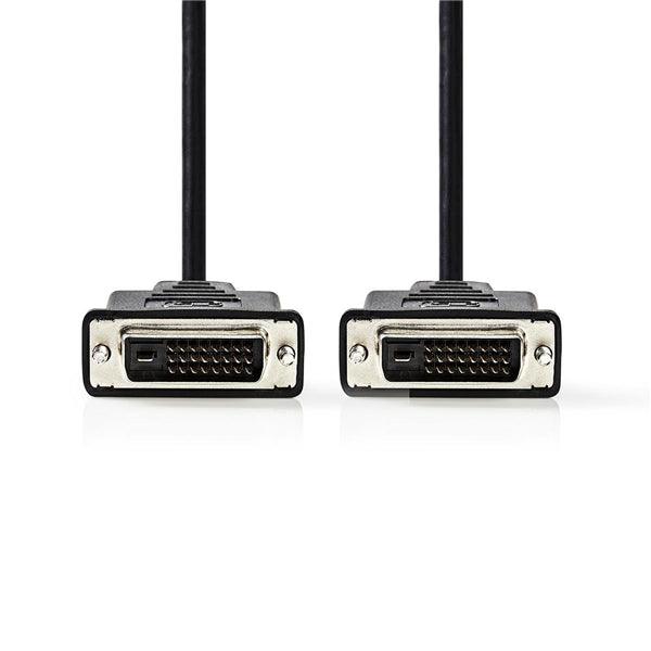 DVI-Kabel | DVI-D 24+1-Pin Stecker | DVI-D 24+1-Pin Stecker | 2560x1600 | Vernickelt | 2.00 m | Gerade | PVC | Schwarz | Plastikbeutel - handy.ch
