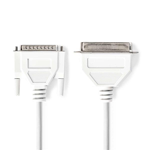 Parallelkabel | D-Sub 25-Pin Stecker | Centronics 36-Pin Stecker | Vernickelt | 2.00 m | rund | PVC | Plastikbeutel - handy.ch