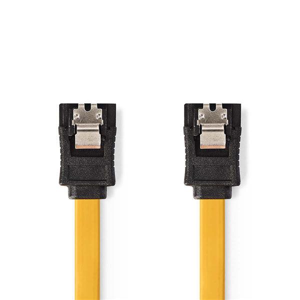 SATA Kabel | 6 Gbps | SATA 7-Pin-Buchse | SATA 7-Pin-Buchse | Vernickelt | 0.50 m | Flach | PVC | Gelb | Plastikbeutel - handy.ch