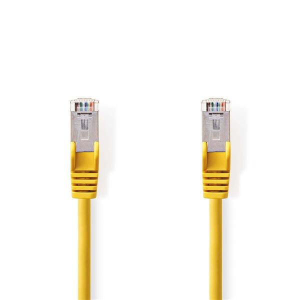 Cat 5e-Kabel | SF/UTP | RJ45 Stecker | RJ45 Stecker | 7.50 m | rund | PVC | Gelb | Plastikbeutel - handy.ch