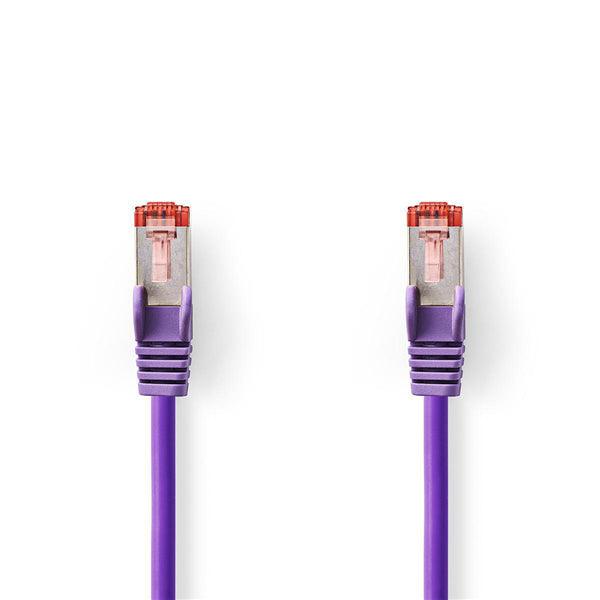 Cat 6 Kabel | RJ45 Stecker | RJ45 Stecker | S/FTP | 20.0 m | rund | LSZH | Violett | Plastikbeutel - handy.ch