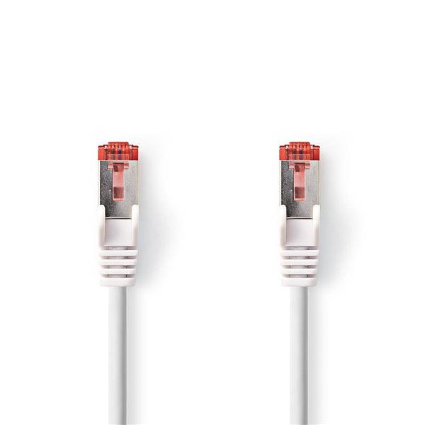 Cat 6 Kabel | RJ45 Stecker | RJ45 Stecker | S/FTP | 7.50 m | Rund | LSZH | Weiss | Plastikbeutel - handy.ch