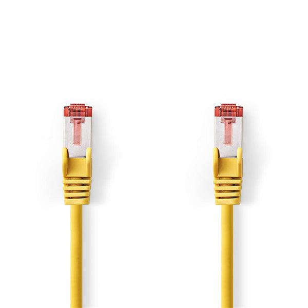 Cat 6 Kabel | RJ45 Stecker | RJ45 Stecker | S/FTP | 10.0 m | Rund | LSZH | Gelb | Plastikbeutel - handy.ch