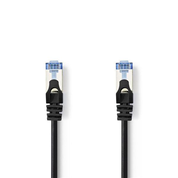 Cat 6a Kabel | S/FTP | RJ45 Stecker | RJ45 Stecker | 3.00 m | Snagless | Rund | LSZH | Schwarz | Umschlag - handy.ch