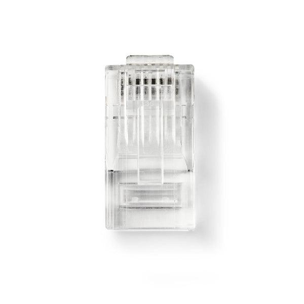 RJ45-Stecker | Stecker | Solid UTP CAT6 | Gerade | Vergoldet | 10 Stück | PVC | Transparent | Umschlag - handy.ch
