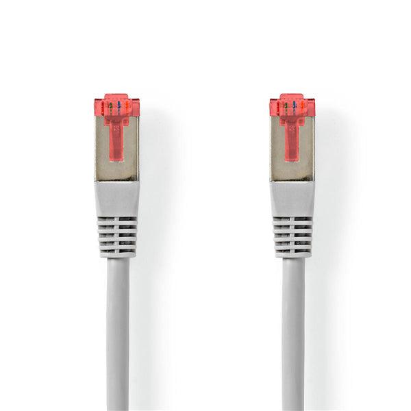Cat 6 Kabel | RJ45 Stecker | RJ45 Stecker | S/FTP | 10.0 m | Rund | PVC | Grau | Aufhänger - handy.ch