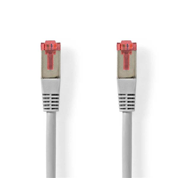 Cat 6 Kabel | RJ45 Stecker | RJ45 Stecker | S/FTP | 30.0 m | Rund | PVC | Grau | Aufhänger - handy.ch