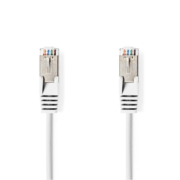 Cat 6a Kabel | SF/UTP | RJ45 Stecker | RJ45 Stecker | 10.0 m | Rund | PVC | Weiss | Aufhänger - handy.ch