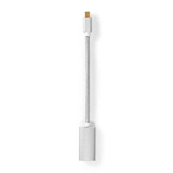 Mini Displayport-Kabel | DisplayPort 1.2 | Mini DisplayPort Stecker | HDMI Ausgang | 21.6 Gbps | Vergoldet | 0.20 m | Rund | Geflochten | Silber | Verpackung mit Sichtfenster - handy.ch