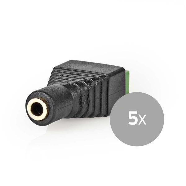 CCTV-Sicherheitsstecker | 3-Way Terminal Block | 3.5mm Jack Buchse | Buchse | Grün / Schwarz - handy.ch
