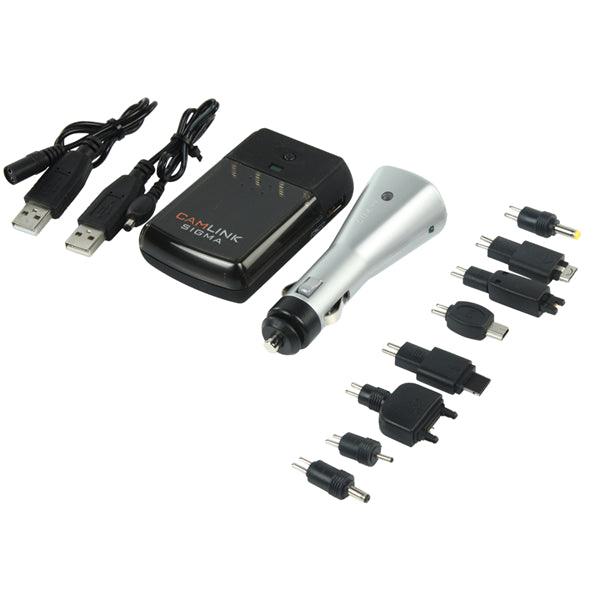 NiMH-Akku-Ladegerät AA / AAA | 1.2 VDC | KFZ-Adapter / USB | Sicherheitsfunktionen: Minus Delta V | Batterietyp Energie: AAA | Schwarz / Silber - handy.ch