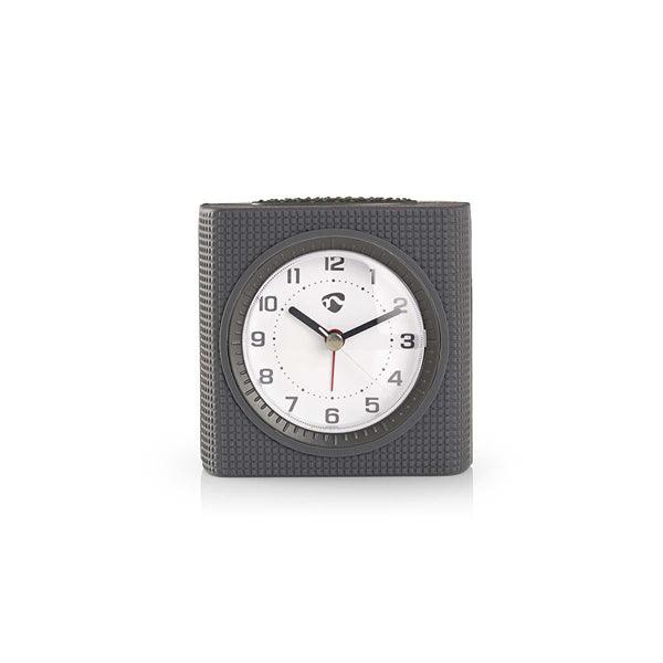 Analoger Schreibtisch Wecker | Snooze-Funktion | Backlight | Grau / Weiss - handy.ch