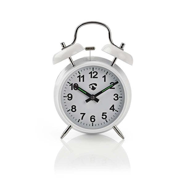 Analoger Schreibtisch Wecker | Snooze-Funktion | Backlight | Weiss - handy.ch