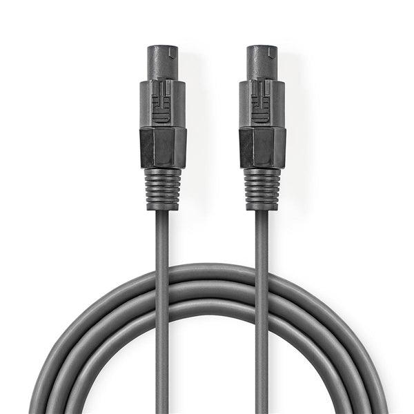 Lautsprecherkabel 1.5 mm² | 2-Pol-Lautsprecherbuchse - 2-Pol-Lautsprecherbuchse | 3.0 m | Grau - handy.ch