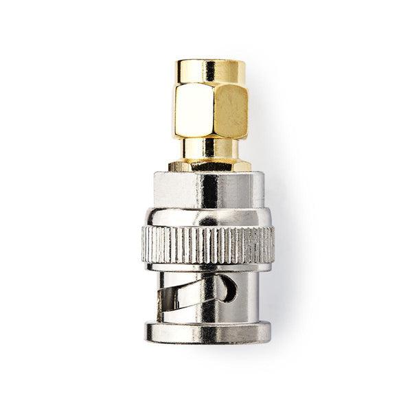 SMA Adapter | SMA-Stecker | BNC-Stecker | Vergoldet | 50 Ohm | Gerade | Kupfer | Gold | 2 Stück | Plastikbeutel - handy.ch