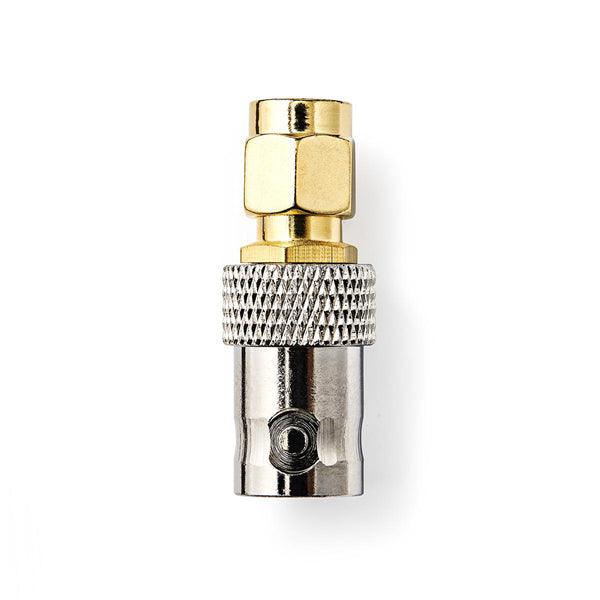 SMA Adapter | SMA-Stecker | BNC-Buchse | Vergoldet | 50 Ohm | Gerade | Kupfer | Gold | 2 Stück | Umschlag - handy.ch