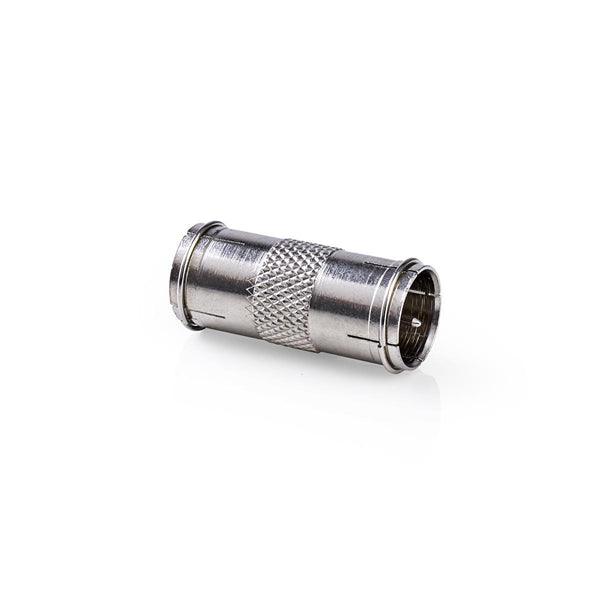 Satelliten- und Antennenadapter | F Male Schnell | F Male Schnell | Vernickelt | 75 Ohm | Gerade | Metall | Silber | 10 Stück | Umschlag - handy.ch