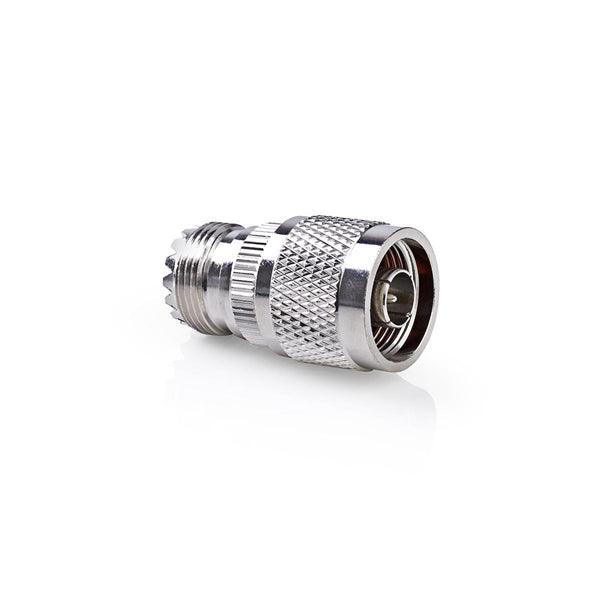 Satelliten- und Antennenadapter | N Stecker | PL259 Buchse | Vernickelt | 75 Ohm | Gerade | Metall | Silber | 10 Stück | Umschlag - handy.ch