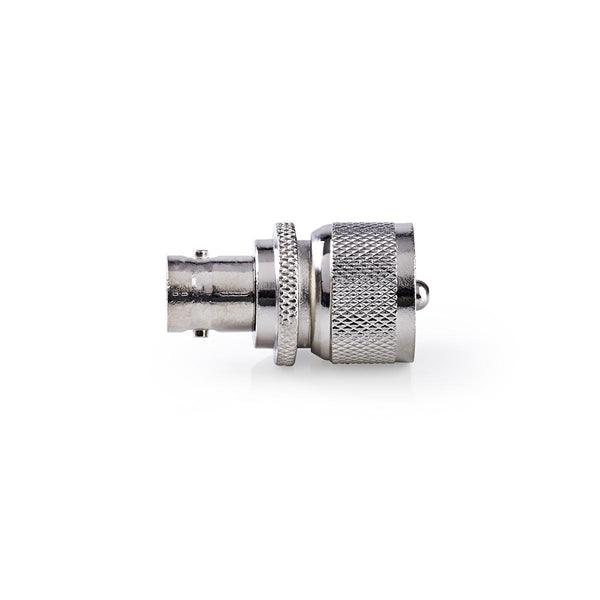 Satelliten- und Antennenadapter | PL259 Stecker | BNC-Buchse | Vernickelt | 75 Ohm | Gerade | Metall | Silber | 10 Stück | Plastikbeutel - handy.ch