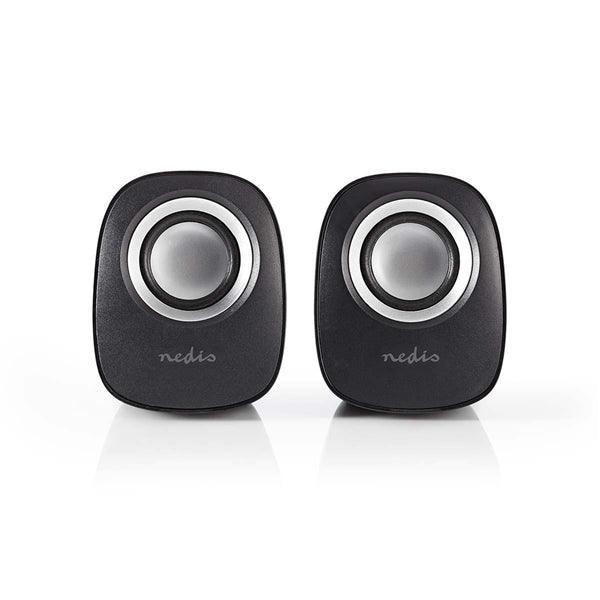 PC-Lautsprecher | 2.0 | 12 W | 3.5 mm Stecker | Stromversorgung über USB | Lautstärke-Regler - handy.ch