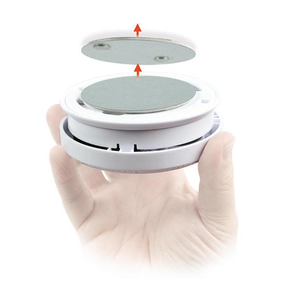 Detektor-Halterung | Durchmesser: 70 mm | Magnetisch | Klebeband | Silber - handy.ch