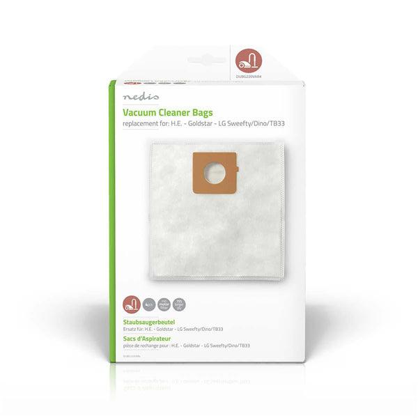 Staubsaugerbeutel | 4 Stück | Synthetik | Meist verkauft für: H.E - Goldstar - LG Sweefty/Dino/TB33 | Weiss - handy.ch