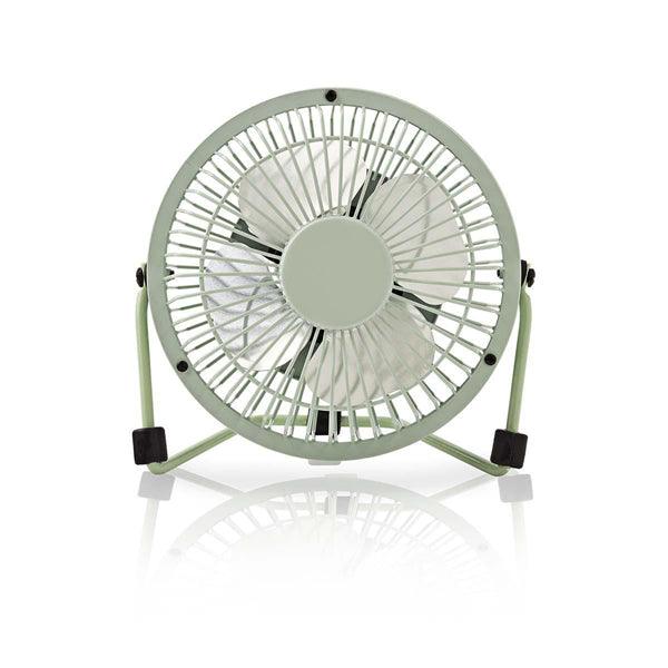 Tischventilator | Stromversorgung über USB | Durchmesser: 100 mm | 3 W | 1-Geschwindigkeitsstufen | Grün - handy.ch