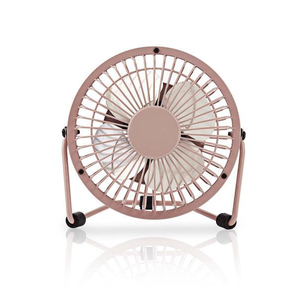 Tischventilator | Stromversorgung über USB | Durchmesser: 100 mm | 3 W | 1-Geschwindigkeitsstufen | Pink - handy.ch