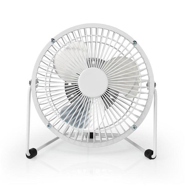 Tischventilator | Stromversorgung über USB | Durchmesser: 150 mm | 3 W | 1-Geschwindigkeitsstufen | Weiss - handy.ch