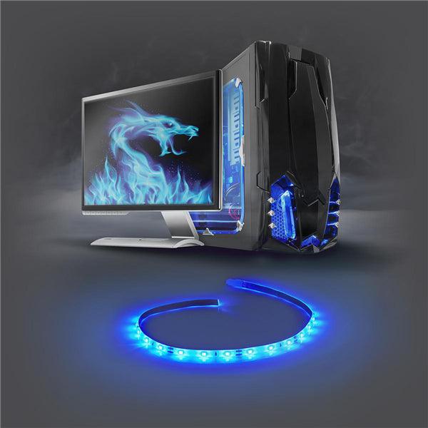 Gaming LED-Licht-Streifen | LED | Länge: 1000 mm | SATA Powered | zum Gebrauch von: Desktop | Blau - handy.ch