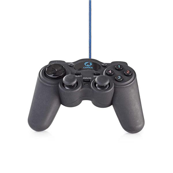 Gamepad | USB Type-A | Stromversorgung über USB | PC | Anzahl Knöpfe: 12 | Seillänge: 1.50 m | Schwarz - handy.ch