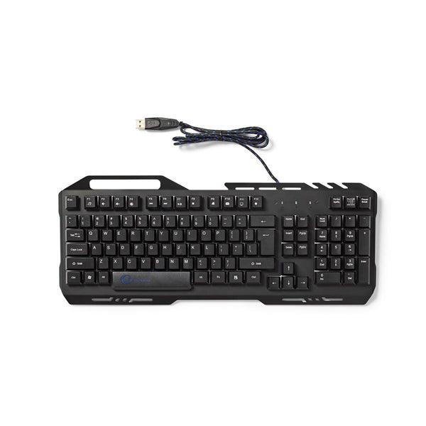 Wired Gaming Keyboard | USB 2.0 | Folientasten | LED | Französisch | FR-Layout | Netzkabellänge: 1.50 m | Gaming - handy.ch