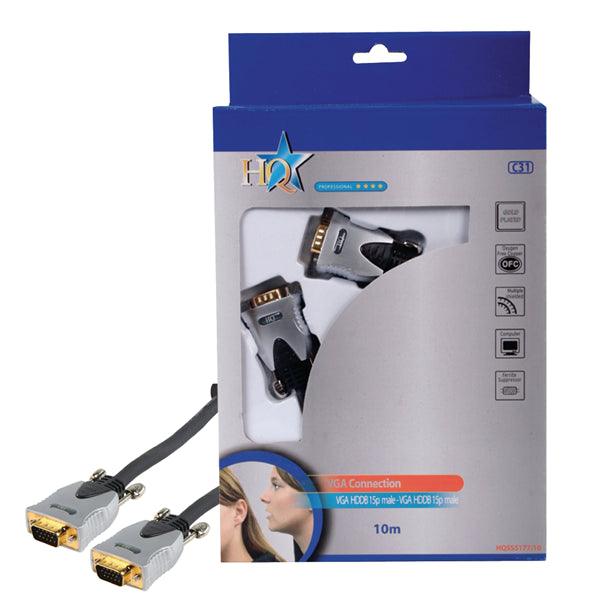 VGA-Kabel VGA male - VGA male 10.0 m Dunkelgrau - handy.ch