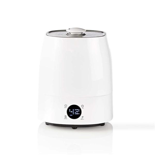 Luftbefeuchter | 110 W | Mit kühlem und warmem Nebel | 5.5 l | Hygrometer | Timer | geeignet für Platz bis zu: 50 m² | Grau / Weiss - handy.ch