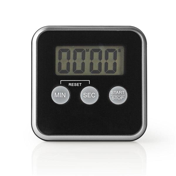 Küchenuhr | Digitaler Bildschirm | erfoderliche Batterien ( nicht enthalten): 1x AAA | Schwarz / Silber - handy.ch