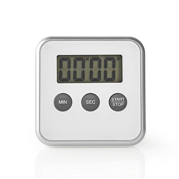 Küchenuhr | Digitaler Bildschirm | Erfoderliche Batterien ( nicht enthalten): 1x AAA/LR03 | Silber / Weiss - handy.ch