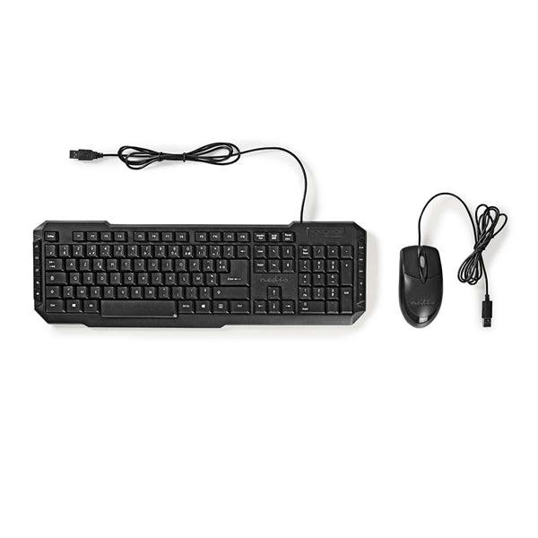 Maus und Tastatur-Set | Kabelgebunden | Maus- und Tastaturverbindung: USB | 800 dpi | Französisch | FR-Layout - handy.ch