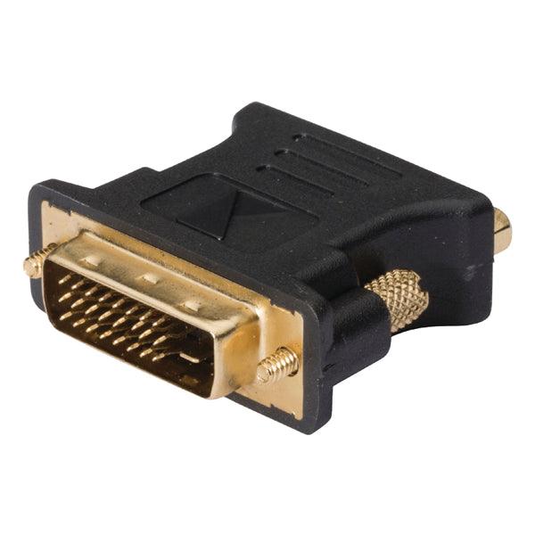 DVI-Adapter DVI-I 24+5-pol Stecker - VGA female Anthrazit - handy.ch