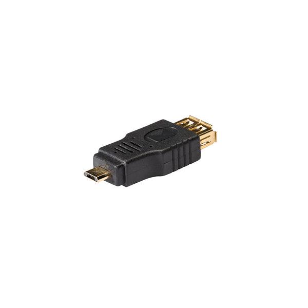 USB 2.0 Adapter Micro-B male - USB A female Anthrazit - handy.ch