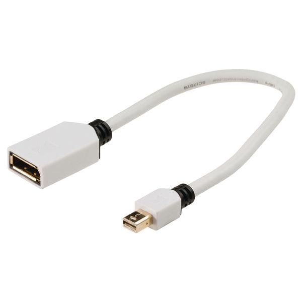 Mini Displayport-Kabel Mini Displayport Stecker - Displayport-Kupplung 0.20 m Weiss - handy.ch
