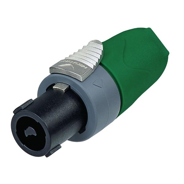 Kabelbuchse Speakon grün 4P - handy.ch