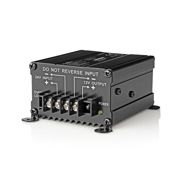 Stromwandler | Auto Angetrieben | 24 V DC | 12 V DC | 120 W | Schraubklemme | Ausgestattet mit einer Sicherung | Schwarz - handy.ch