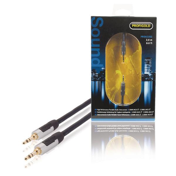 Stereo-Audiokabel 3.5 mm male - 3.5 mm male 1.00 m Anthrazit - handy.ch