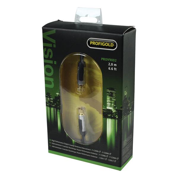 Antennenkabel F-male - F-male 2.00 m Schwarz - handy.ch