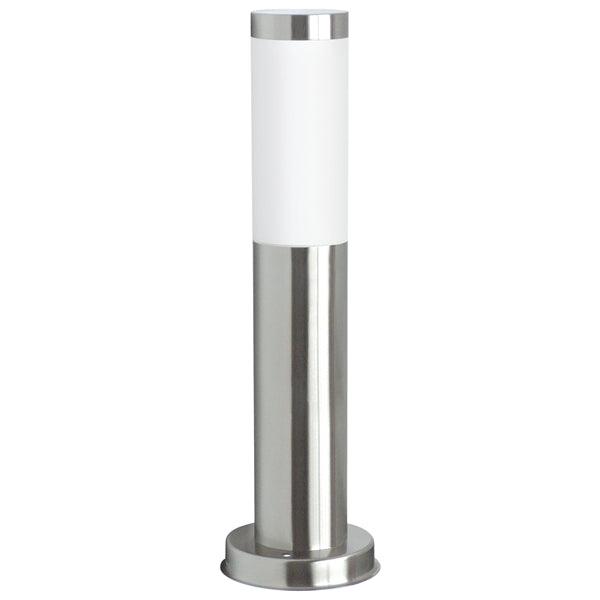 Garten-Pfosten Leuchte 20 W E27 Gebürstester Stahl - handy.ch