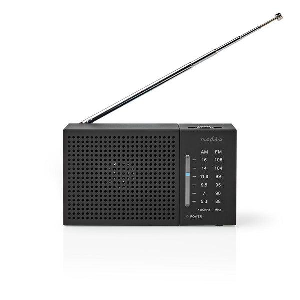 FM-Radio | Tragbare Ausführung | AM / FM | Batteriebetrieben | Analog | 1.5 W | Scharz-weiss Monitor | Bluetooth® | Kopfhörerausgang | Schwarz - handy.ch